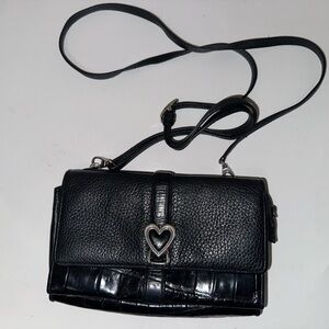 BRIGHTON Vintage Crossbody Bag Clutch Purse Wallet Checkbook Organizer